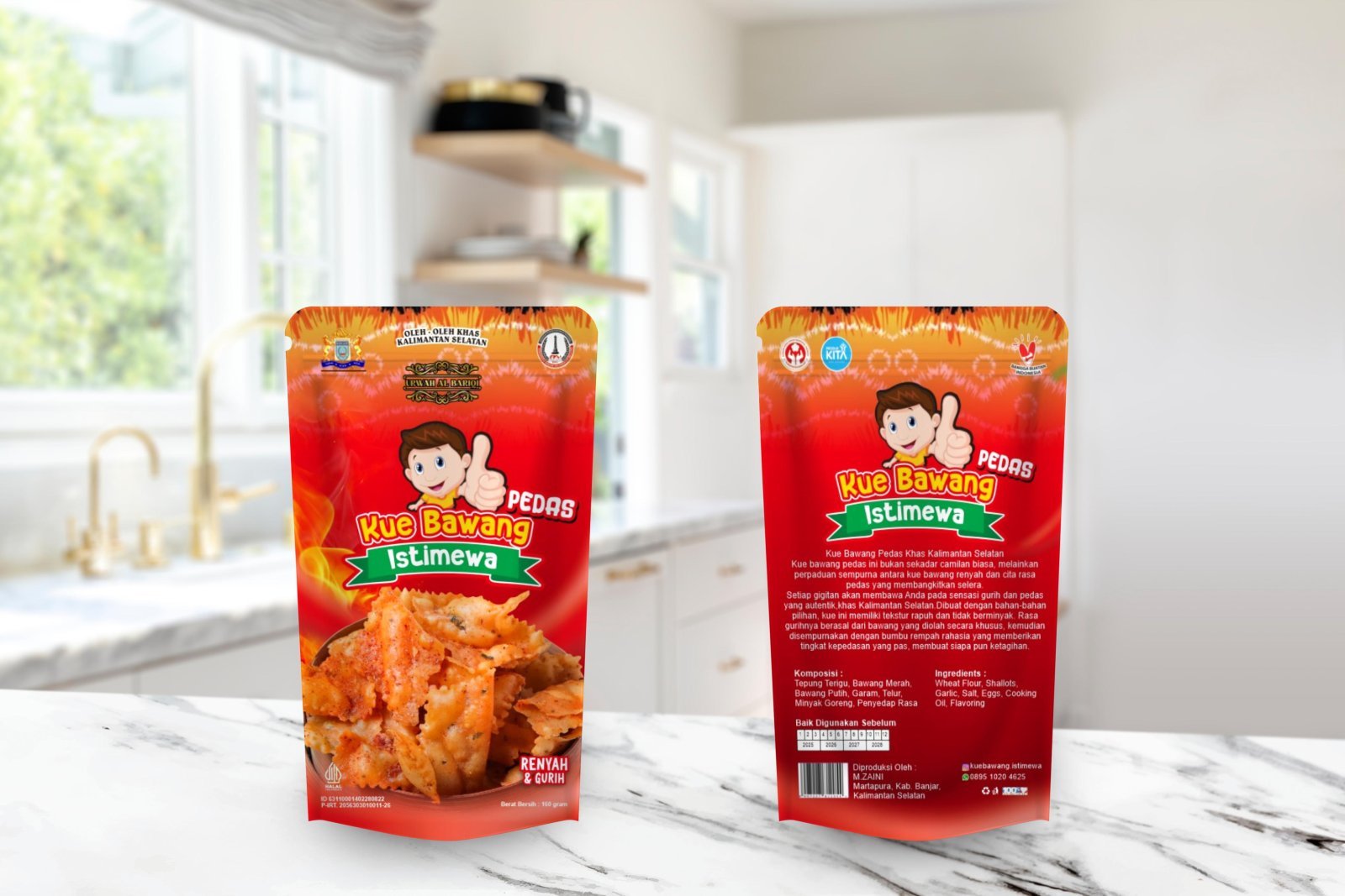Kue bawang pedas istimewa 160 gram