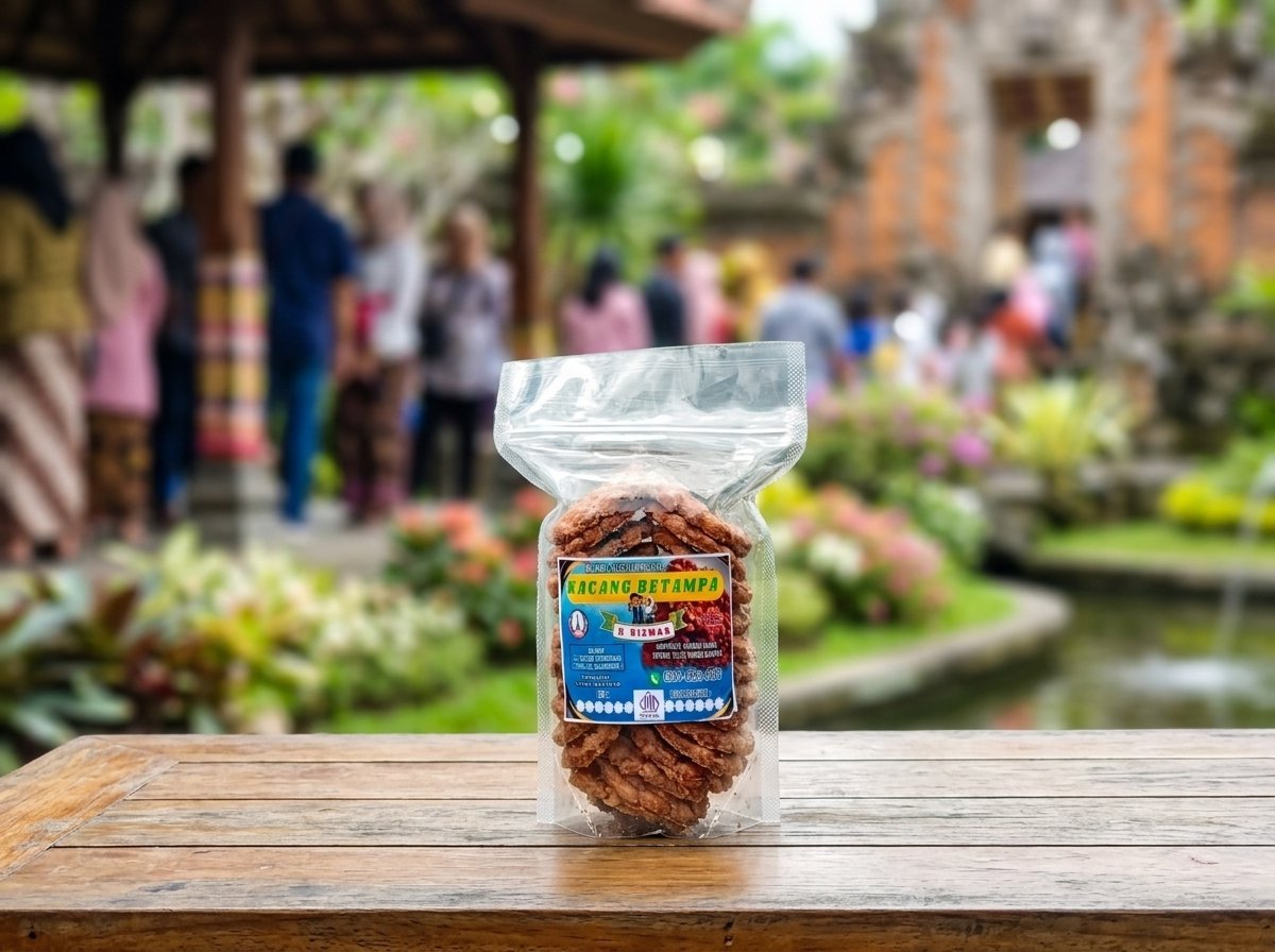 Kacang betampa kemasan bening