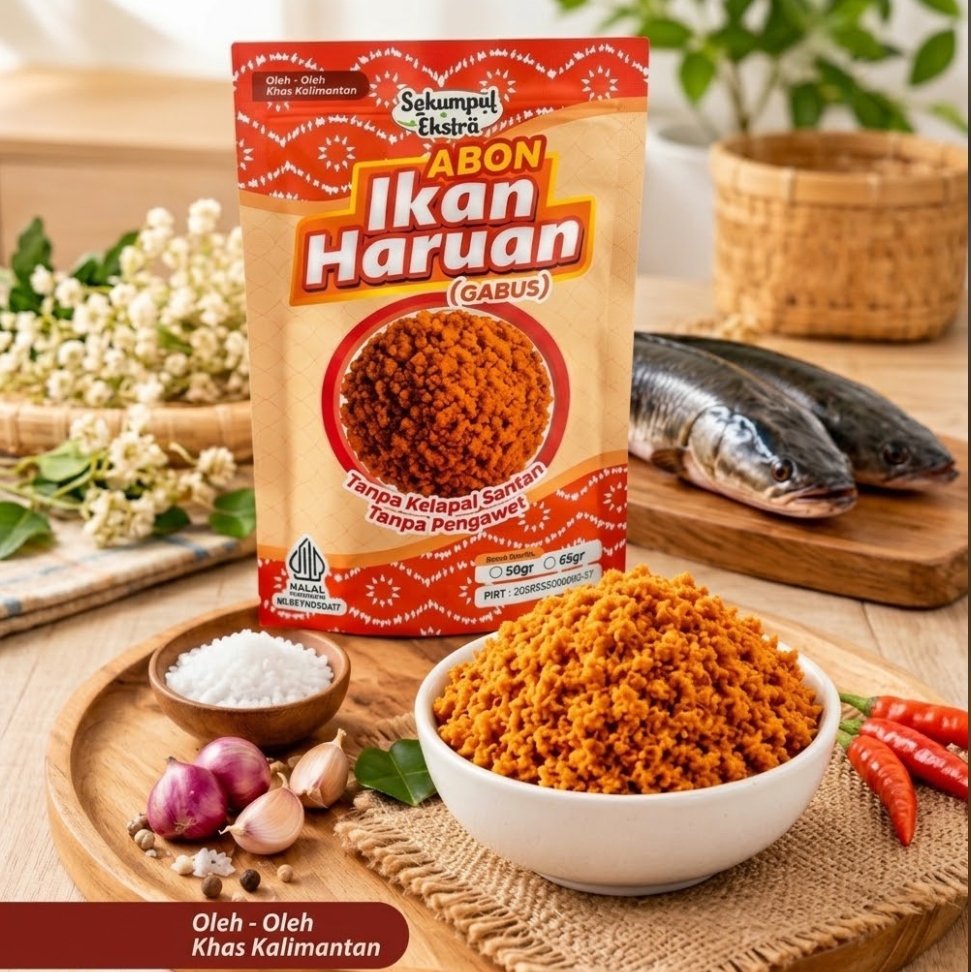 Abon Ikan Haruan (Gabus) – 50 gr