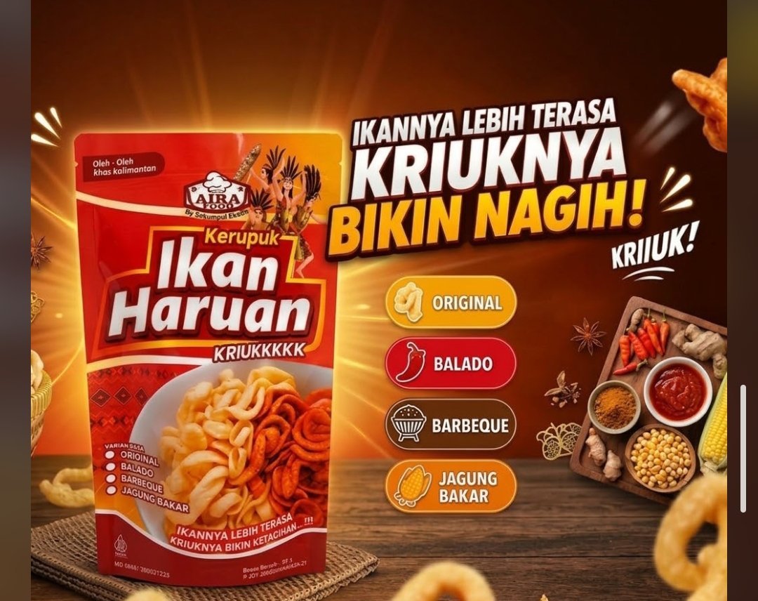 Kerupuk Ikan Haruan KRIUKKKKK – Gurih, Renyah, Bikin Ketagihan