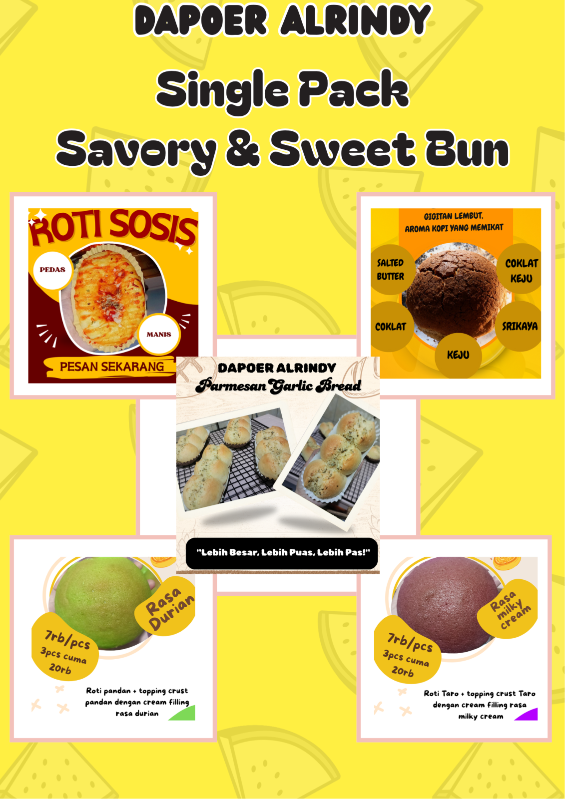 Aneka Roti Manis & Guring (Single Pack)